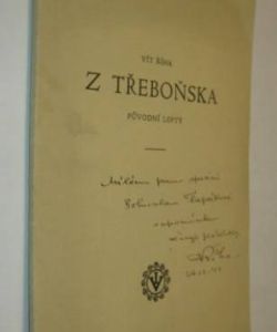 Z Třeboňska původní lepty z roku 1933