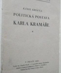 Politická postava Karla Kramáře
