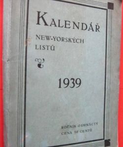 Kalendář New-Yorských listů 1939