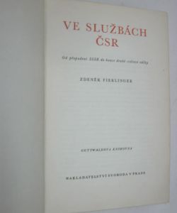 Ve službách ČSR