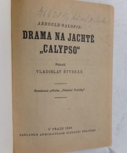 Drama na jachtě Calypso